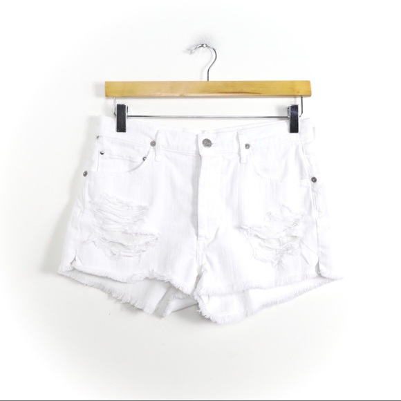 CoH Chloe high waist cut off distressed shorts 27 - Picture 3 of 10